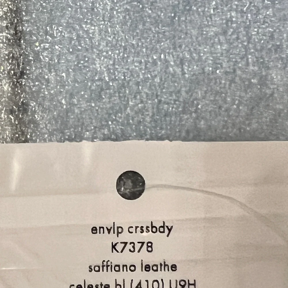 NWT Kate Spade Sadie Envelope Crossbody Celeste Blue Saffiano Leather NEW - Picture 6 of 6